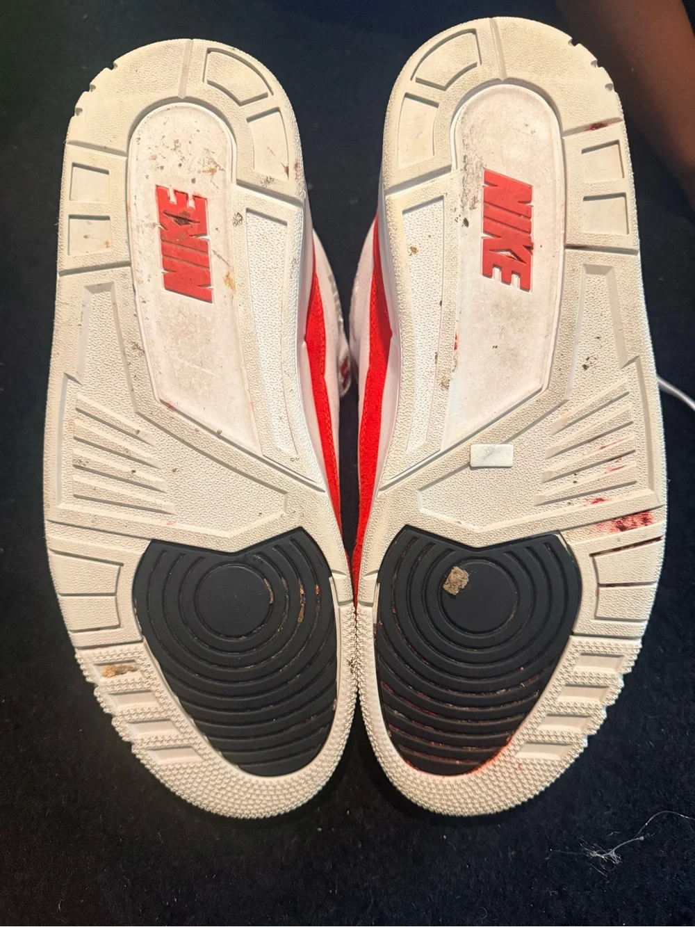 Jordan White & Red Men's Athletic Sneakers size 11